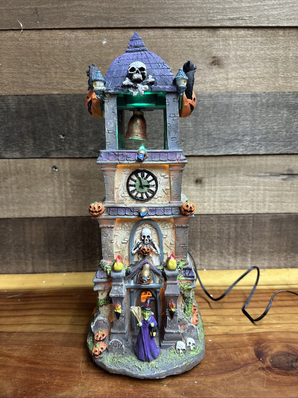 Pumpkin Hollow Haunted Clock Tower Halloween Prop 280-3308 In Box